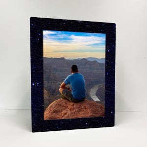 Custom Metal Photo Print: Night Sky Frame, Personalized Picture