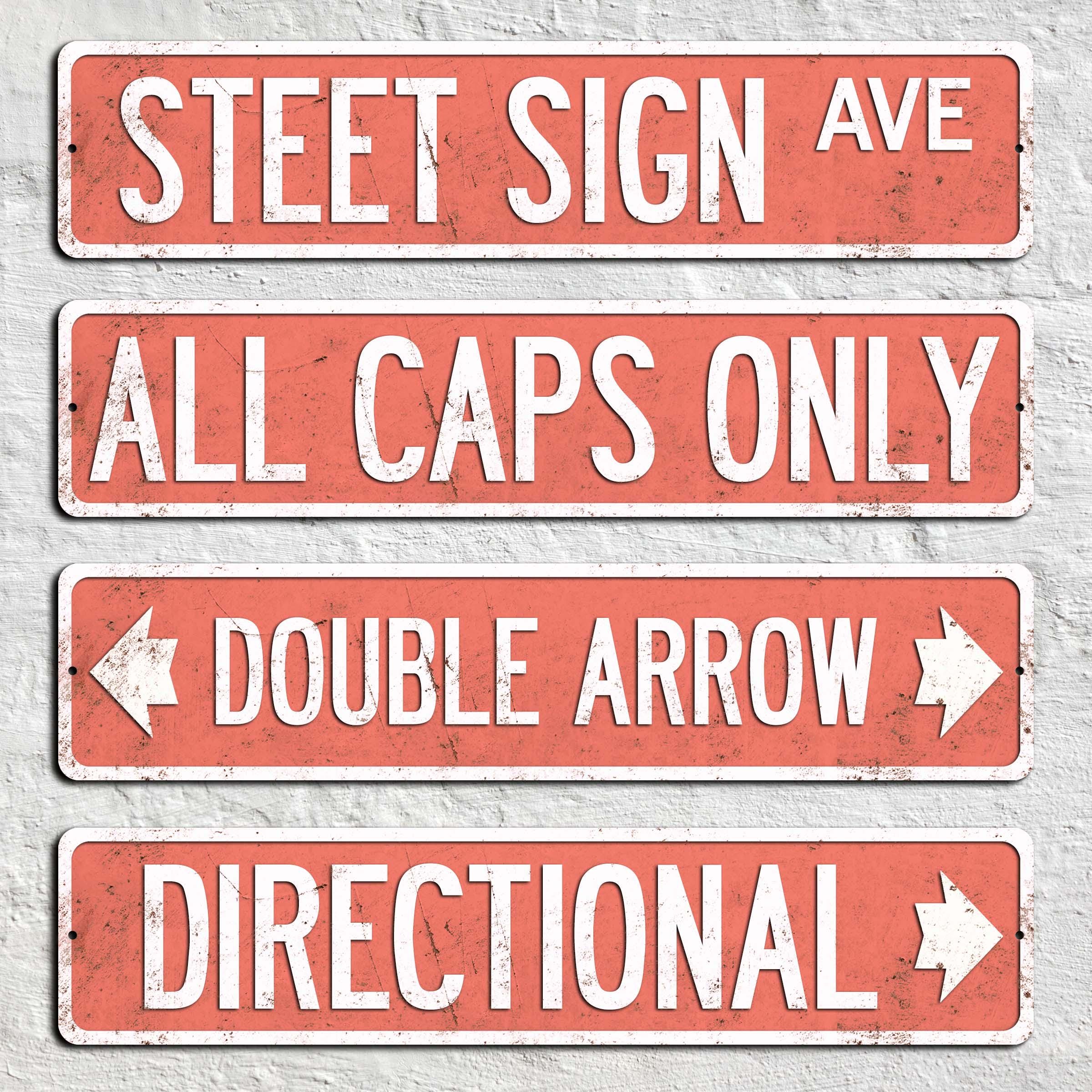 Custom Pastel Street Sign: Vintage Style Weathered Decor - Etsy