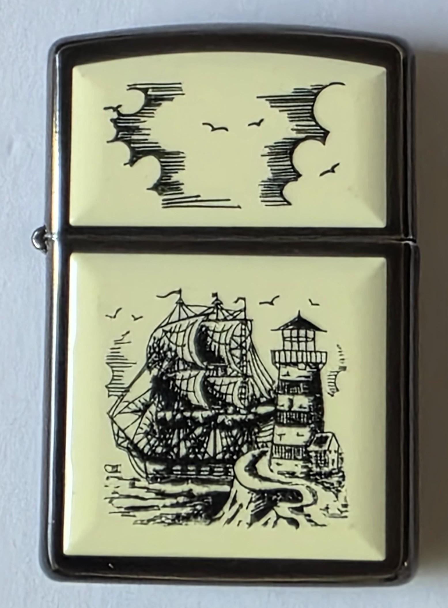 Scrimshaw Zippo - Etsy