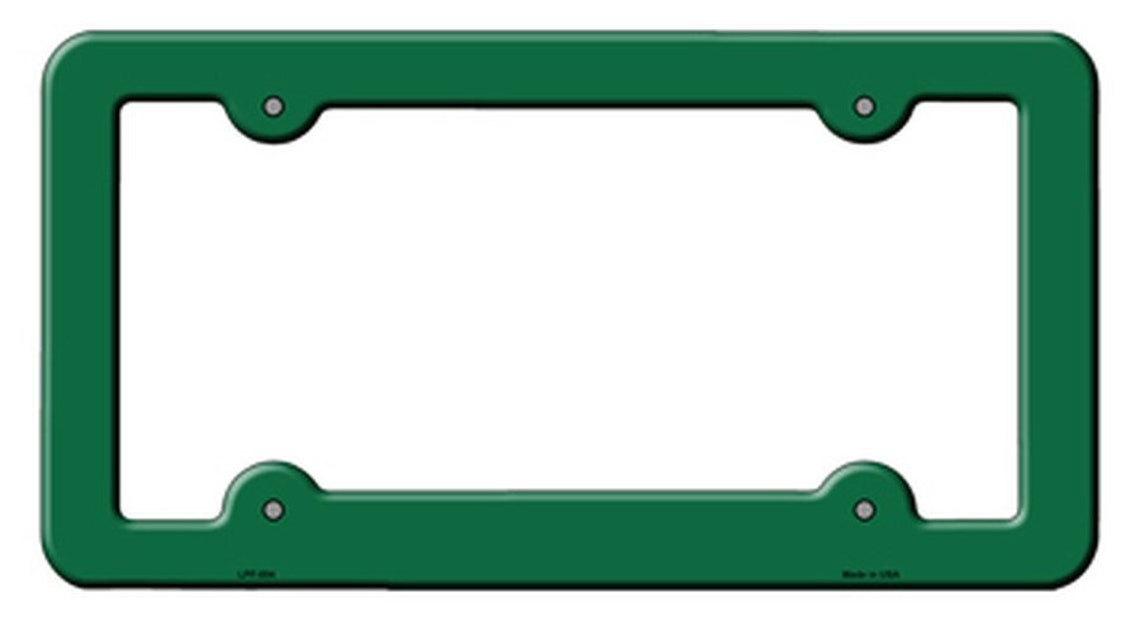 Green Solid Novelty Metal License Plate Frame Etsy