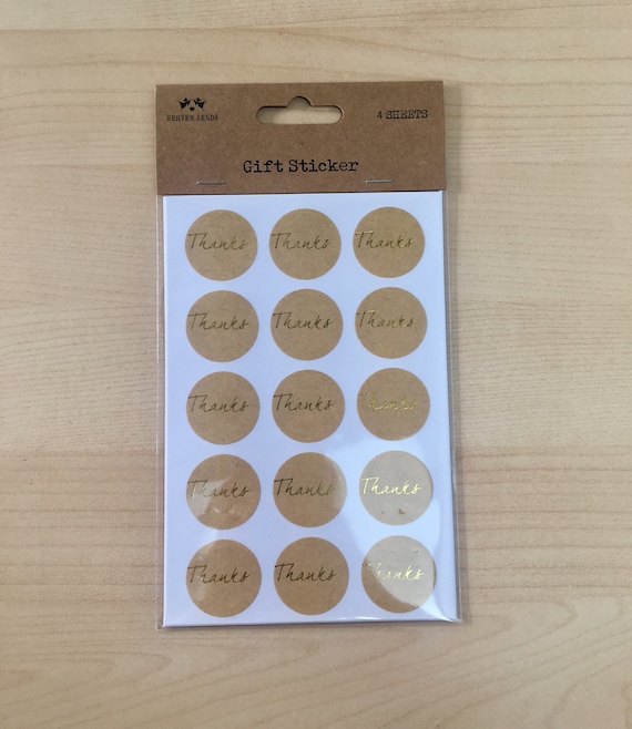 gold personalised stickers