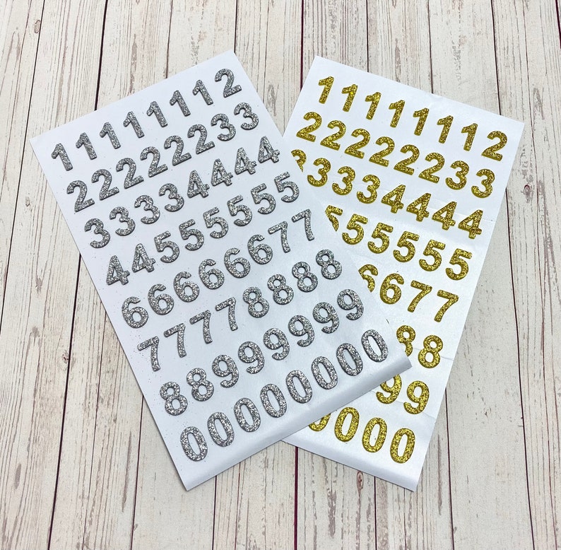 Foam Alphabet Letters Numbers Self Adhesive Stickers Glitter Etsy UK