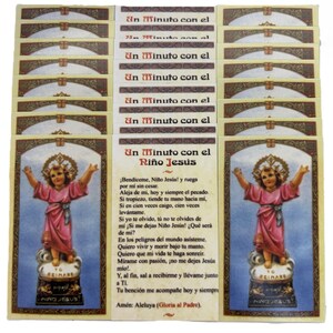 Das Christkind, das göttliche Kind, das Jesuskind, religiöse Heilige Karte mit Gebet, das Heilige Kind, 25 Stück