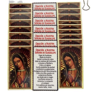 Our Lady of Guadalupe Holy Card with Prayer in Spanish (25 pcs)