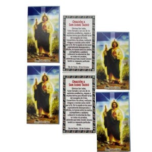 Biglietto di preghiera di San Giuda / Biglietto di preghiera di San Giuda Taddeo/San Judas Tadeo/Cards de Oracion San Judas Tadeo