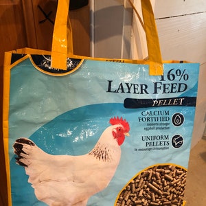 Recycled Feed sack totes
