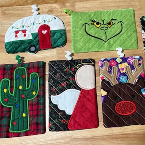 Agarraderas aislantes navideñas, decoración de cocina navideña