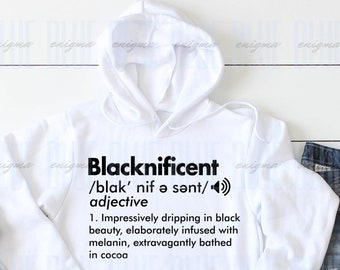 Blacknificent SVG PNG AI dxf with Mockup Instant Download  ~ Cutting File  ~ Cricut ~ Silhouette