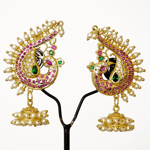 Peacock Ear Cuff Etsy