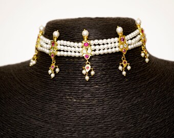 Traditional Chinchpeti Necklace With 