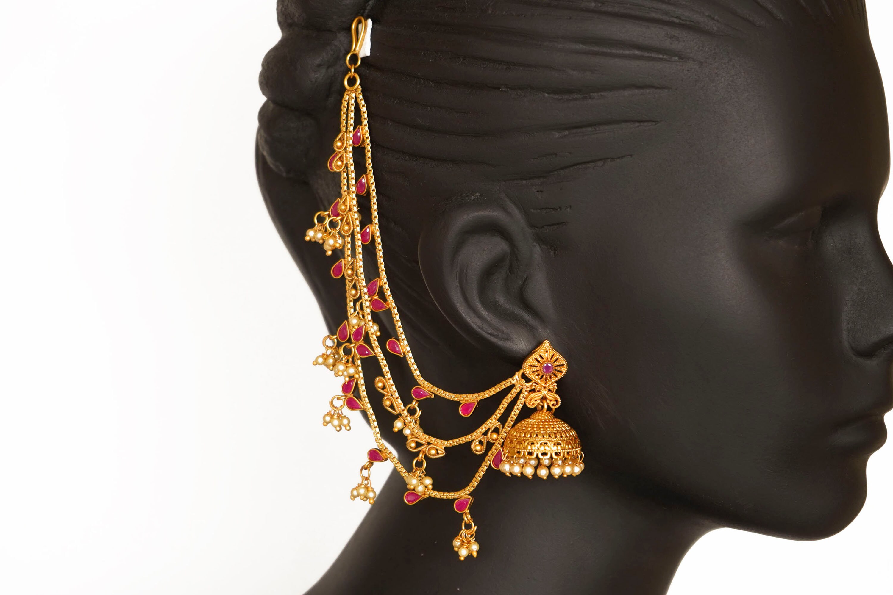 Chain Jhumka - Etsy Chain Jhumka - Etsy