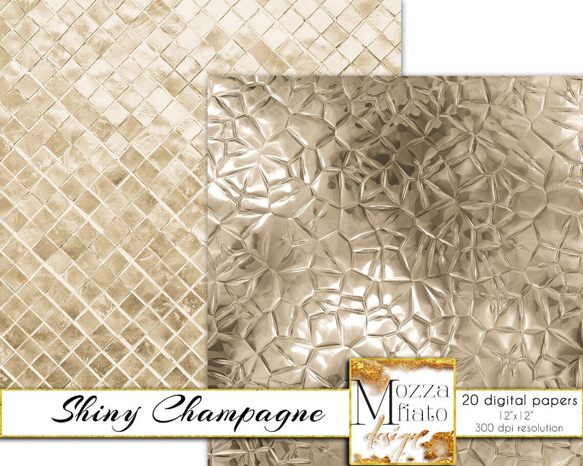 Champagne digital paper Champagne Wedding paper Champagne Etsy