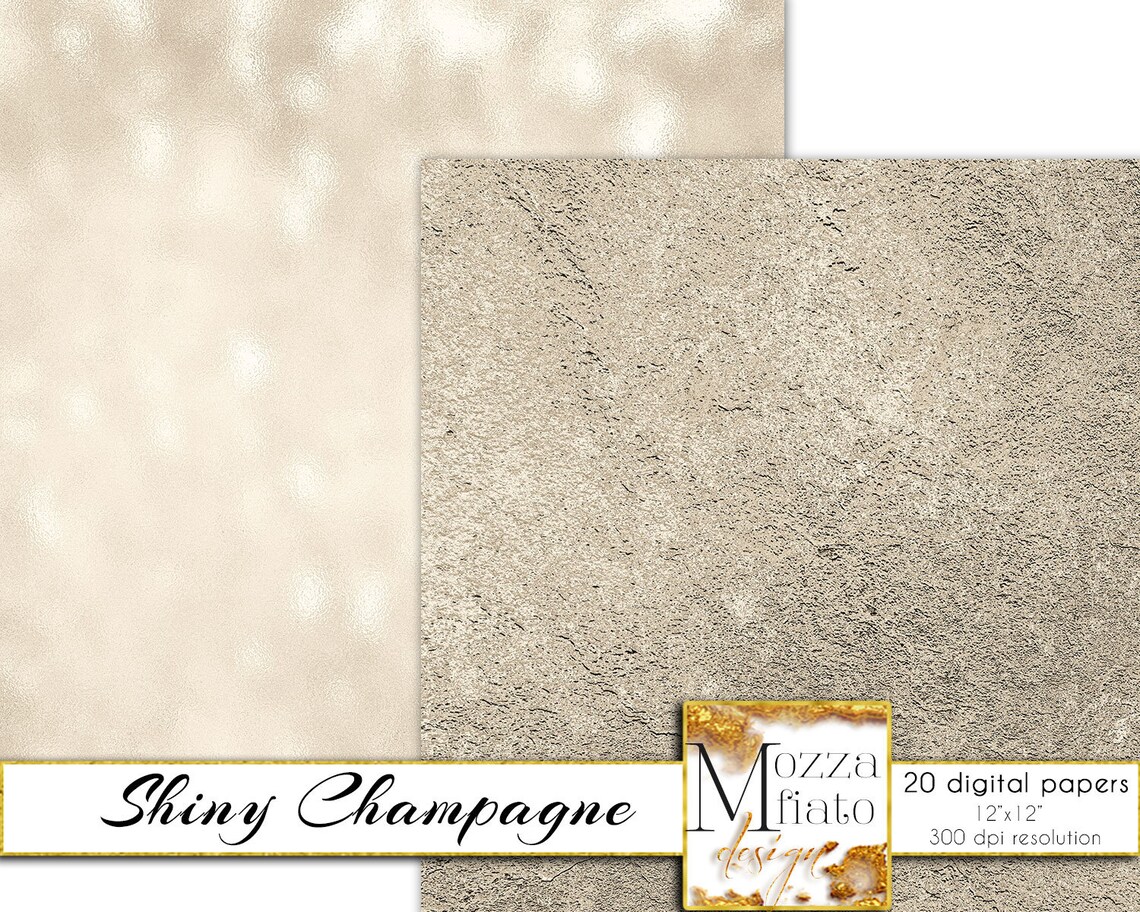 Champagne digital paper Champagne Wedding paper Champagne Etsy