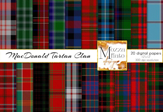 macdonald clan tartan fabric