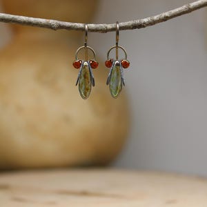 Kleine Firefly Anhänger * Zierliche grüne Käfer * Original Design