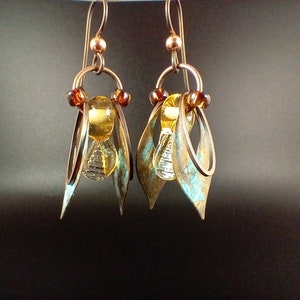 Cicada Earrings Interpretive Design Insect Jewelry Nature Gift