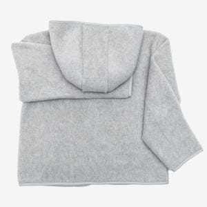 Grey Merino Wool Jacket Laguna image 9