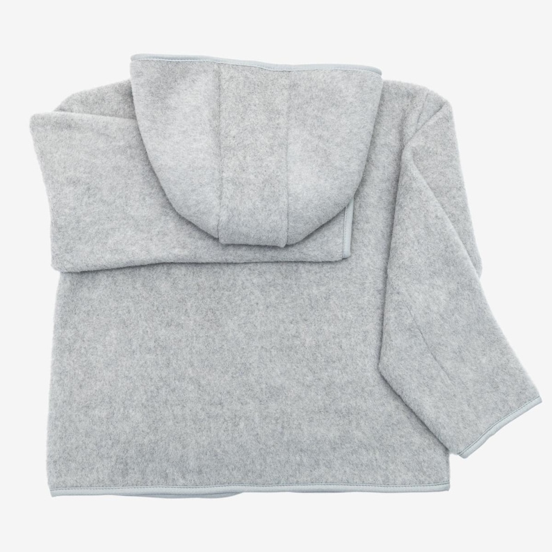 Grey Merino Wool Jacket Laguna image 9