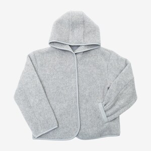 Grey Merino Wool Jacket Laguna image 8