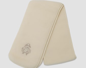 Merino wool scarf for kids “Nykštukas”, Ecru