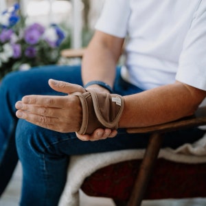 Wrist band with Camel and Merino Wool
