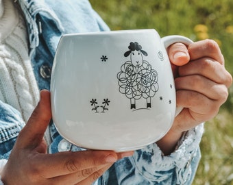 Porcelain coffee or tea mug