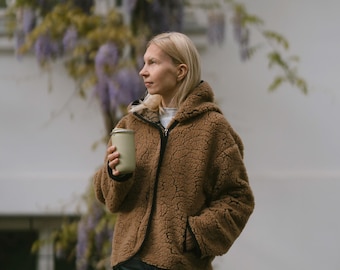 Dark Brown Merino Wool Jacket Laguna