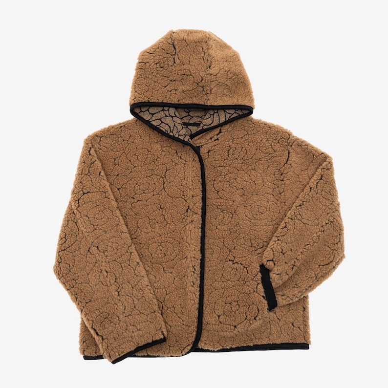 Dark Brown Merino Wool Jacket Laguna image 6