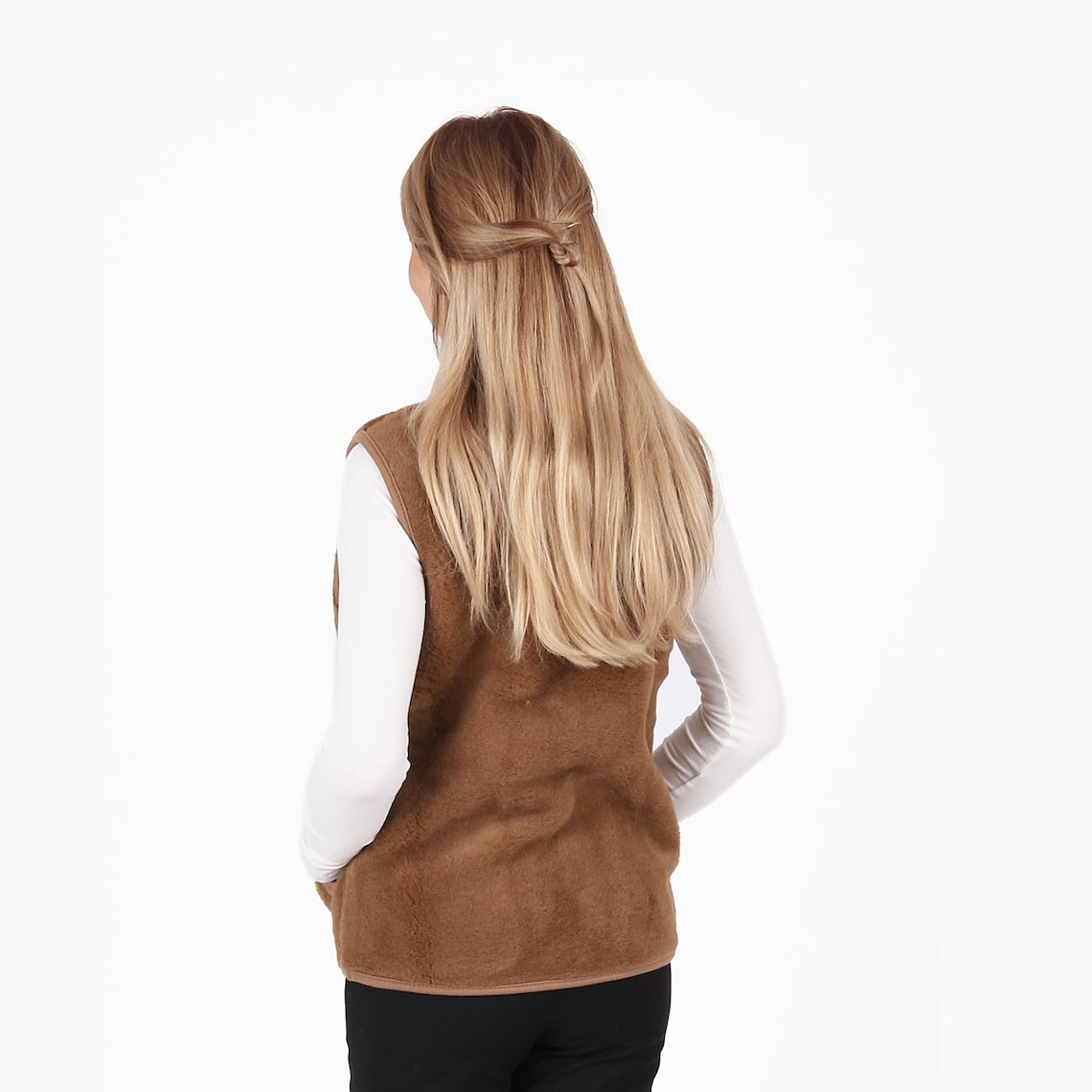 Luxury camel wool vest Wool vest For women and men Perfect Etsy