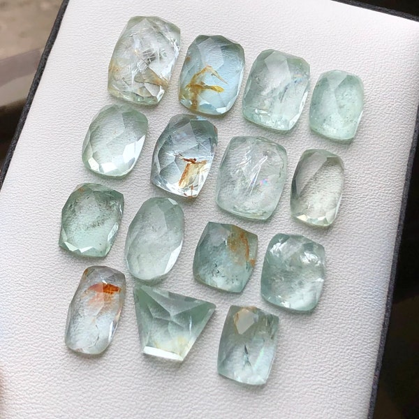 68.75 Carats Beautiful Aquamarine Rosecuts Ethically Sourced