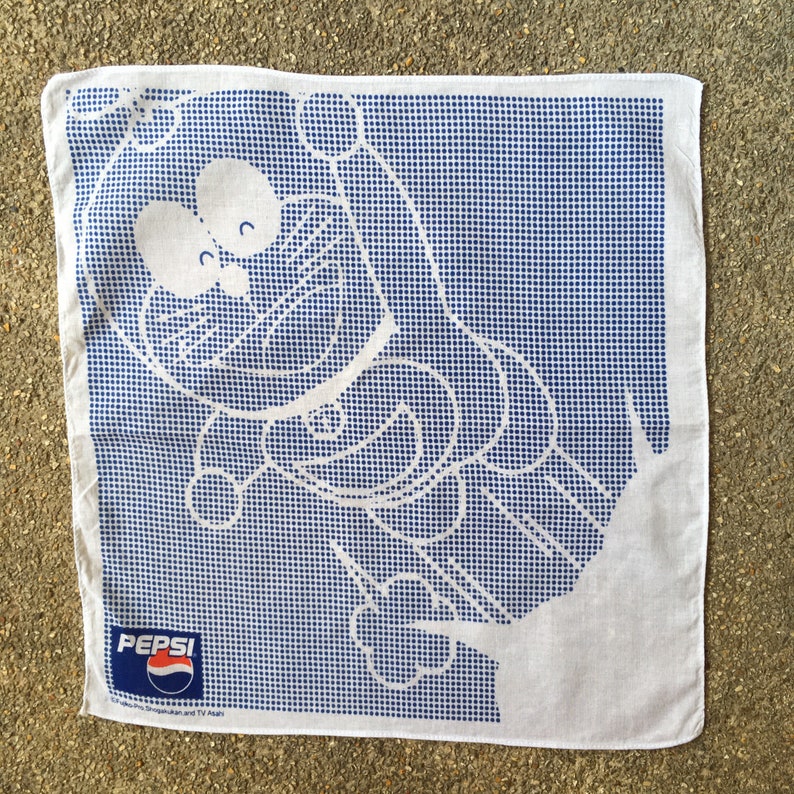 Vintage90s Doraemon Pepsi Handkerchief