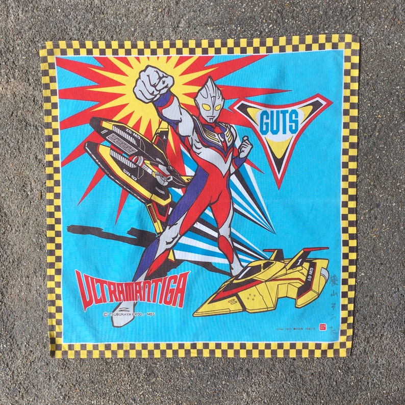 Vintage90s UltramanTiga Handkerchief