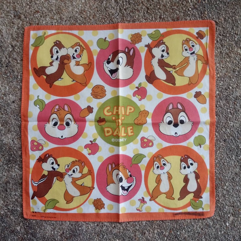 Vintage90s Chip and dale Handkerchief