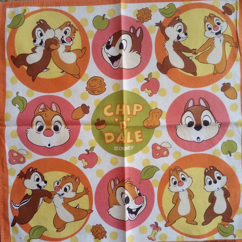 Vintage90s Chip and dale Handkerchief