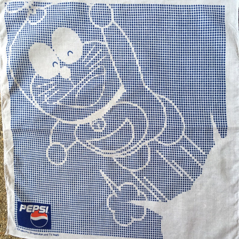 Vintage90s Doraemon Pepsi Handkerchief