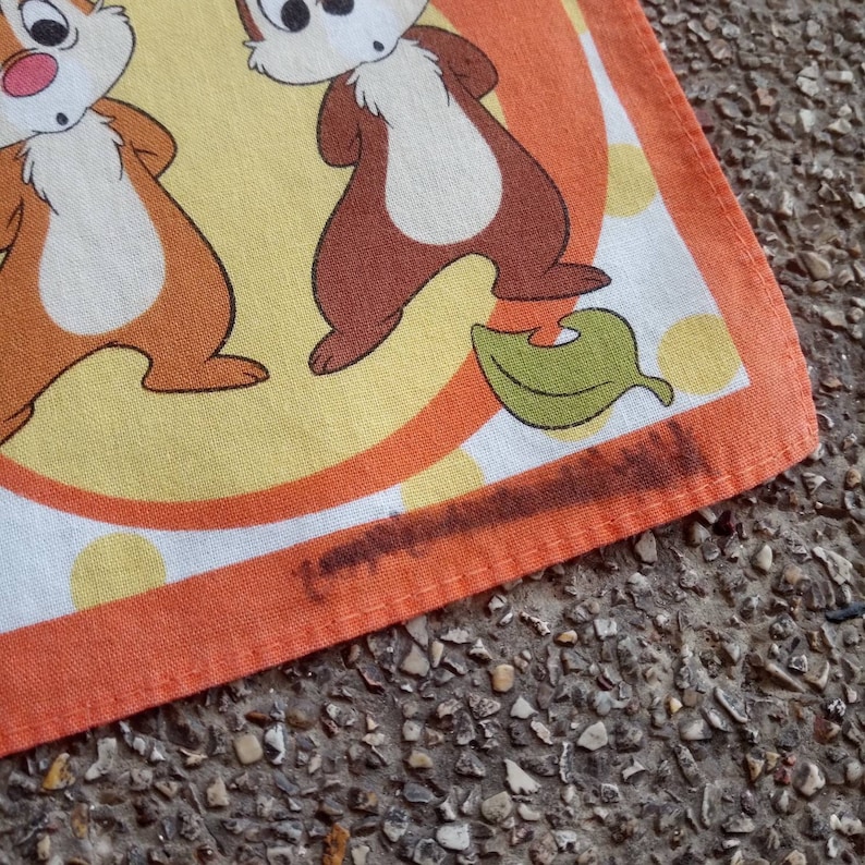 Vintage90s Chip and dale Handkerchief