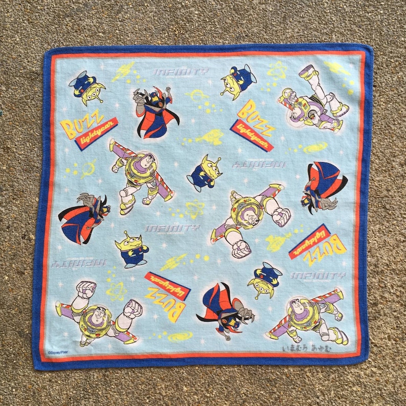 Vintage Buzz Lightyears Disney Toy story Handkerchief