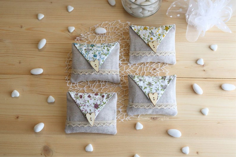 Small Sachet Pattern PDF PATTERN - in Italian - Mini Sachet - DIY Bomboniera Idea - Confetti ...