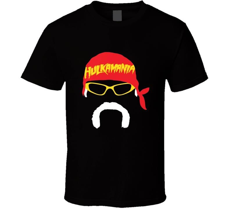 T-shirt Hulk Hogan Hulkamania – Unisexe, 100% Polyester – Col Rond, Manches Courtes – Style Streetwear Rétro