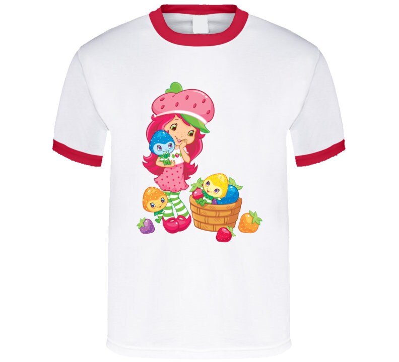 Strawberry Shortcake Retro Cartoon T Shirt Etsy