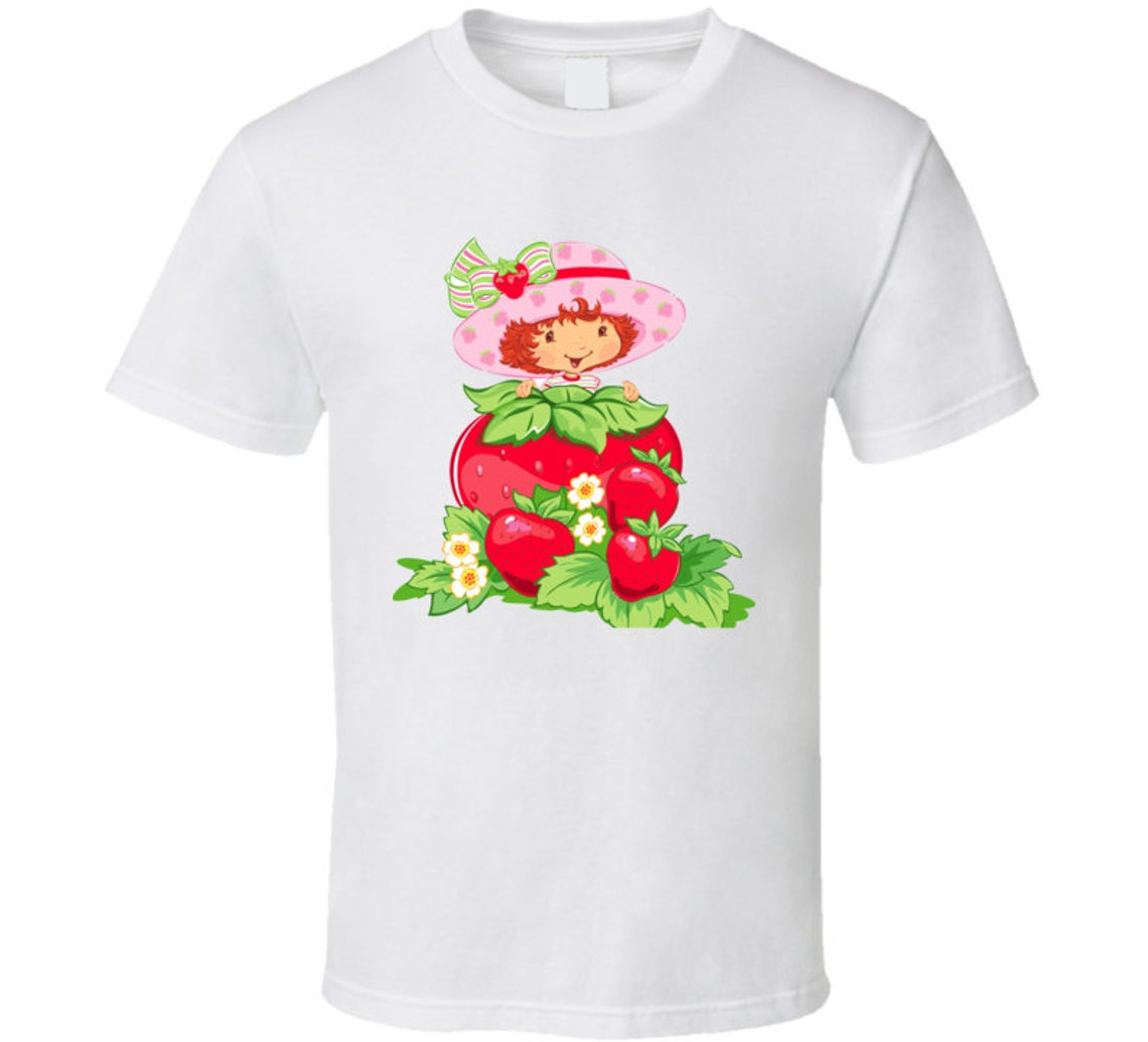 Strawberry Shortcake Retro Cartoon Fan T Shirt - Etsy