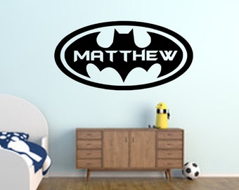 batman wall decal etsy