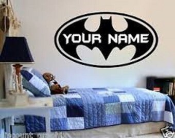 batman wall decal etsy