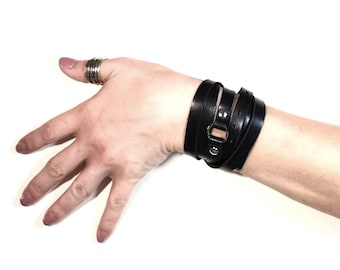 Bracelets manchette cuir wrap pour femme, bracelet wrap ou bracelet wrap