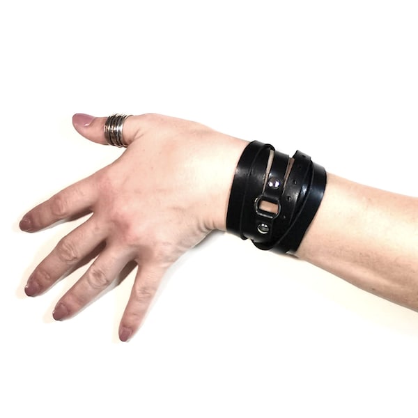 Wrap leather cuff bracelets for women, wrapped bracelet or wrap bracelet