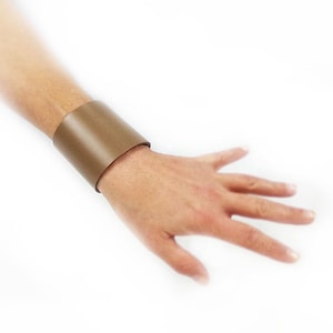 Sand leather bracelet, women leather cuff bracelet or wide leather cuff women