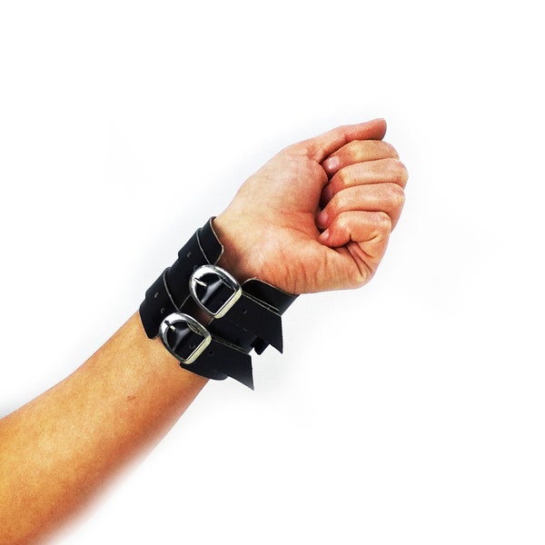 Men leather bracelet, Johnny Depp bracelet, black leather cuff