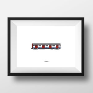 London Underground Print, Wall Art, London, UK, Printable