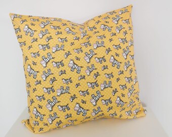 Yellow zebra pillow | Etsy Yellow zebra pillow | Etsy