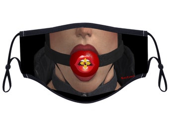 BoulTawn's Ball Gag Cubierta facial para mujeres y hombres